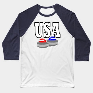 CURLING STONES  USA Baseball T-Shirt